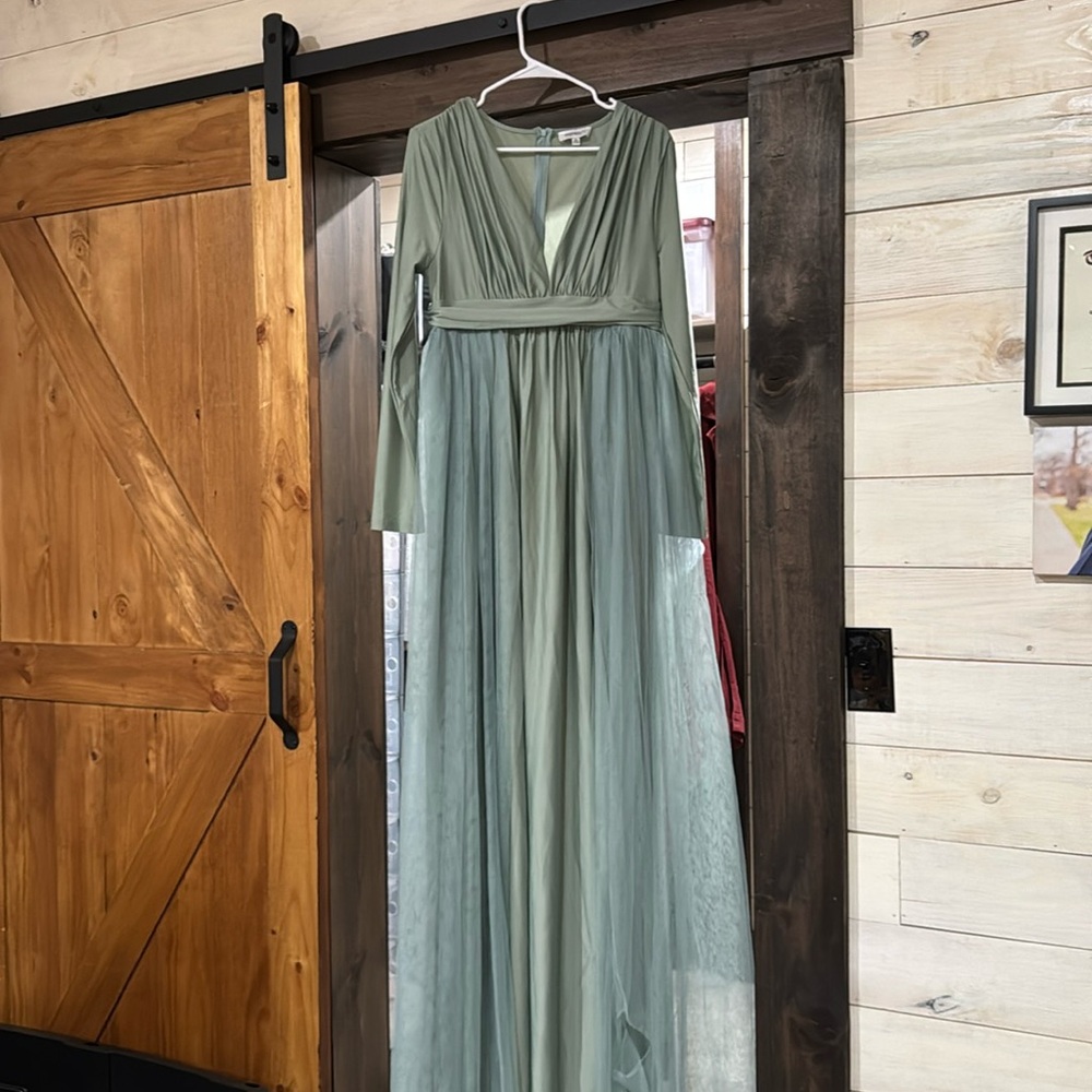 Smock green dress